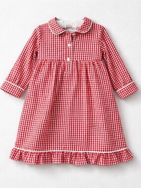 Love that Cotton red Gingham lounge dress NWT size 3T